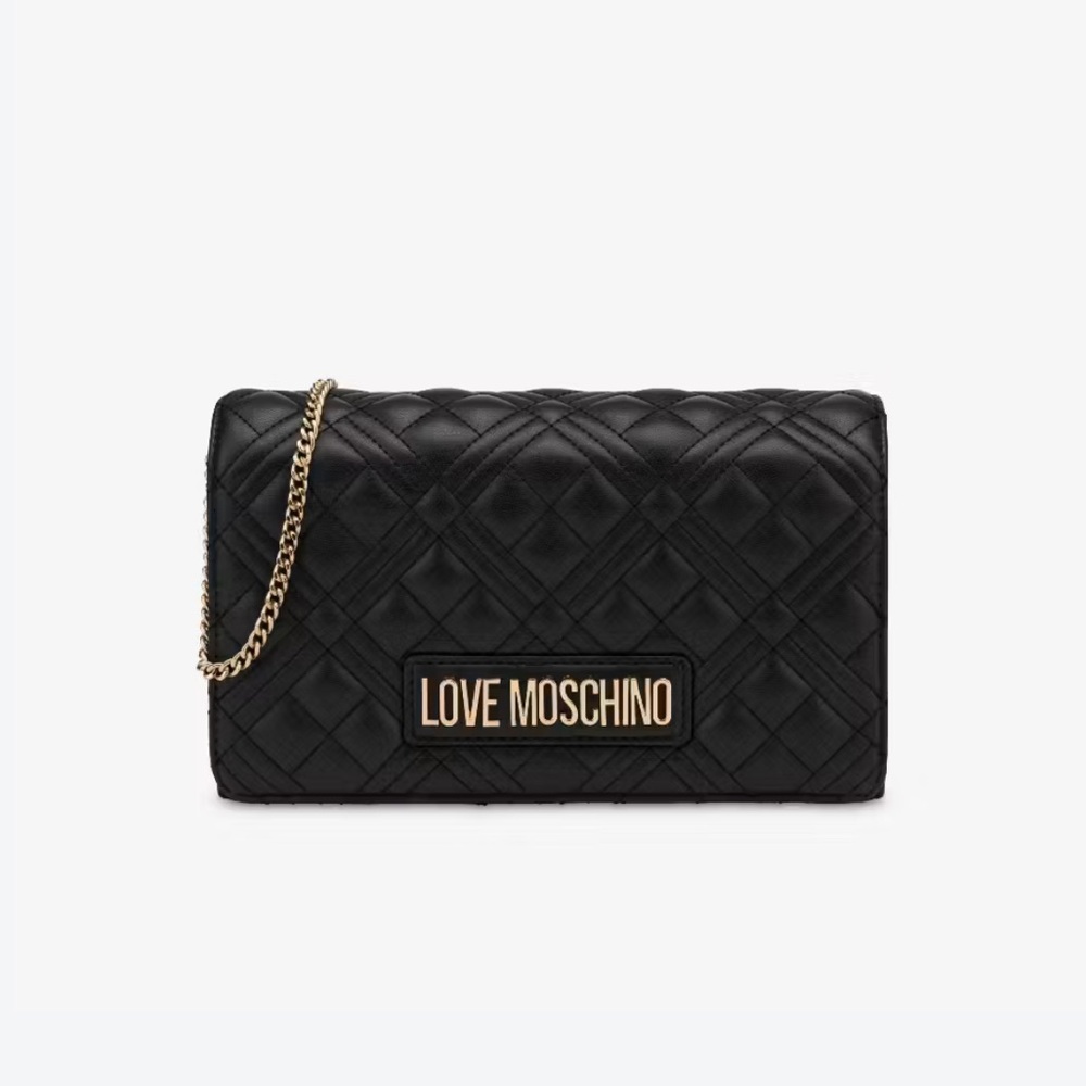 Love Moschino Black Quilted Women's Bag